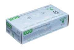 Eco Mavi Pudrasız Nitril Eldiven Small 100'Lü