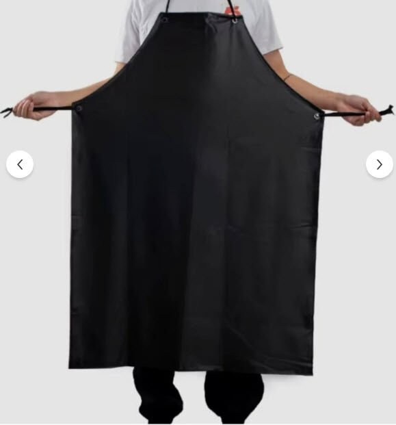 Kimyasal ve Asit Önlüğü PVC Önlük Su Geçirmez SİYAH