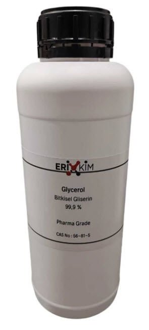 Gliserin 1 L - Bitkisel Gliserin Farma Kalite - Glycerol %99,9 Vegetable Based