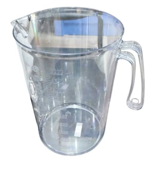Beher 5 Lt Kulplu Polikarbon Ölçü Kabı 5 Lt