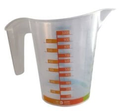 Plastik Beher Ölçü Kabı 300 ml – Ölçü Kolaylığı ve Renkli Skala