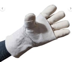 Isı Eldiveni 33 cm Beş Parmak Extra Güçlendirme Yüksek Sıcaklık El Koruyucu 1 Çift