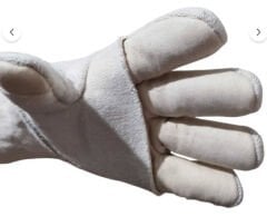 Isı Eldiveni 33 cm Beş Parmak Extra Güçlendirme Yüksek Sıcaklık El Koruyucu 1 Çift