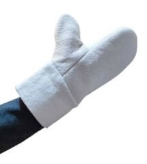 Tek Parmak Yüksek Isı Eldiveni 27 cm Yüksek Sıcaklık El Koruyucu 1 Çift