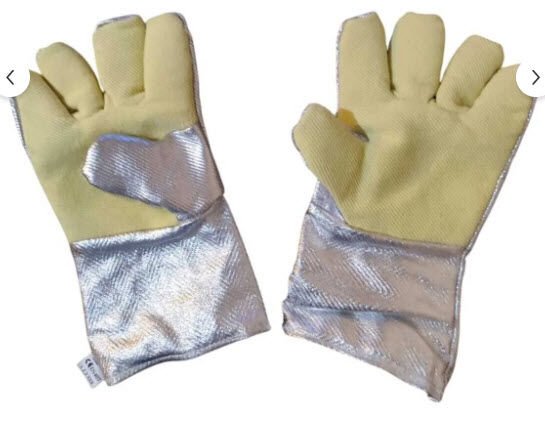 Isı Eldiveni 33 cm Extra Alüminize Koruma Dayanıklı Kevlar Eldiven 1 Çift