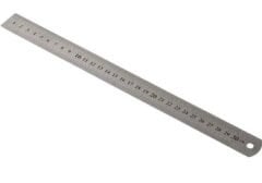 Metal Cetvel 30 cm Paslanmaz Çelik Çift Taraflı