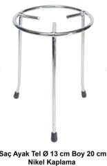 Saç Ayak Tel Ø 13 cm Boy 20 cm Nikel Kaplama