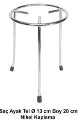 Saç Ayak Tel Ø 13 cm Boy 20 cm Nikel Kaplama