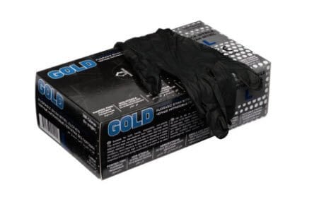 GOLD Siyah Nitril Eldiven – Large (L) 100'lü Paket