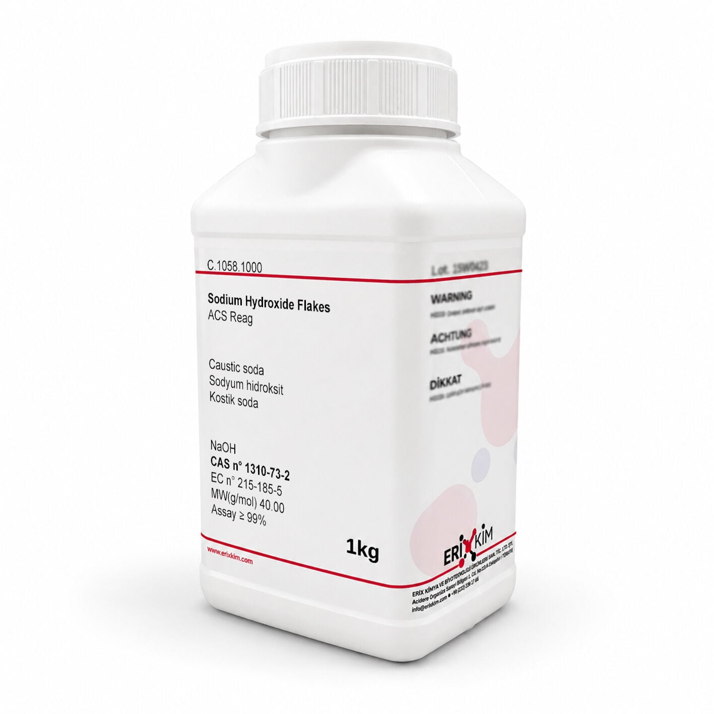 Sodyum Hidroksit Payet 1 Kg - Kostik - Sodium Hydroxide