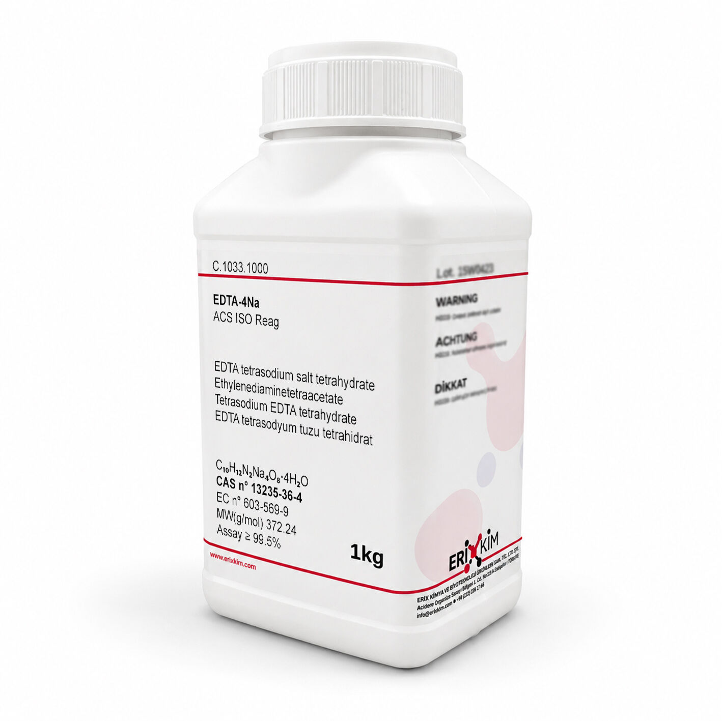 EDTA-4Na 1 Kg - Ethylenediaminetetraacetic Acid