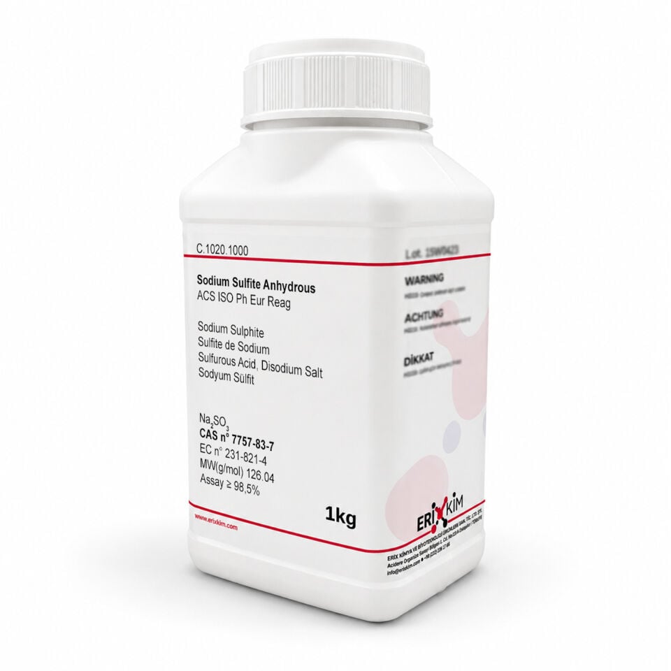 Sodyum Sülfit 1 Kg - Toz Form - Sodium Sulfite Anhydrous