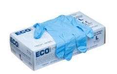 ECO Mavi Nitril Eldiven Large (L) pudrasız 100'lü Paket