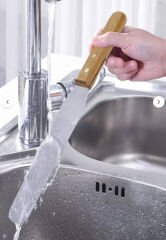 Spatül Tahta Saplı Orta Boy Paslanmaz Çelik