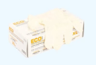ECO Pudrasız Lateks Muayene Eldiveni XL 100'lü Paket