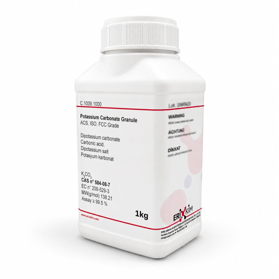 Potasyum Karbonat Granül 1 Kg - Potassium Carbonate Granule