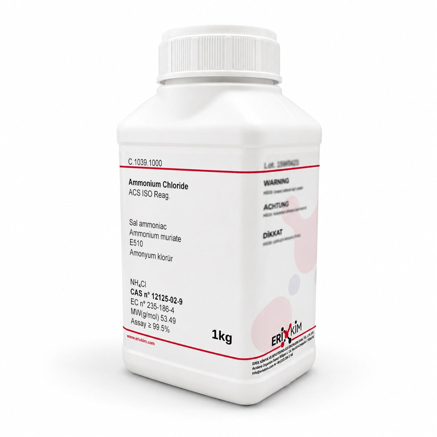 Amonyum Klorür 1 Kg - Ammonium Chloride