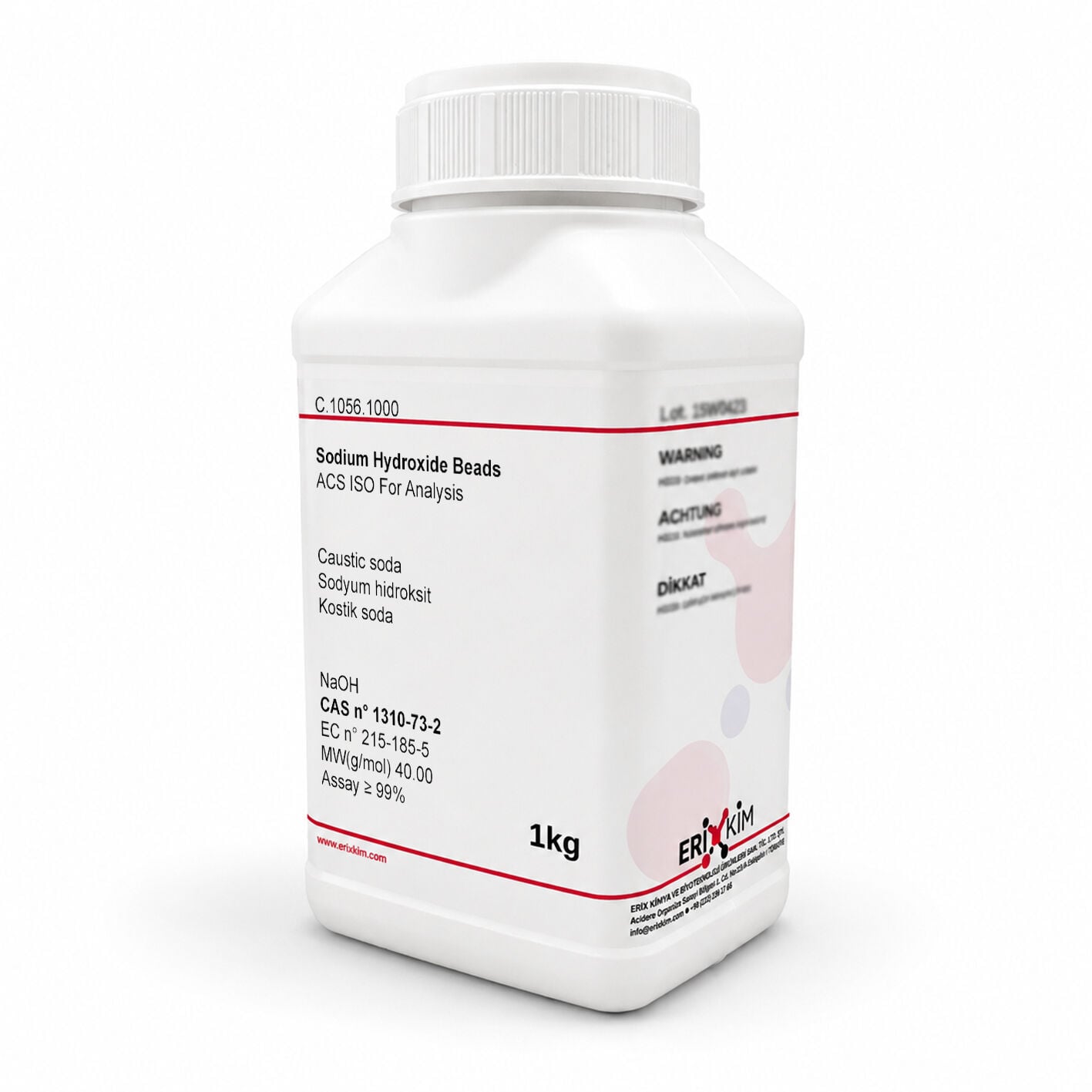Sodyum Hidroksit Boncuk 1 Kg - Kostik - Sodium Hydroxide