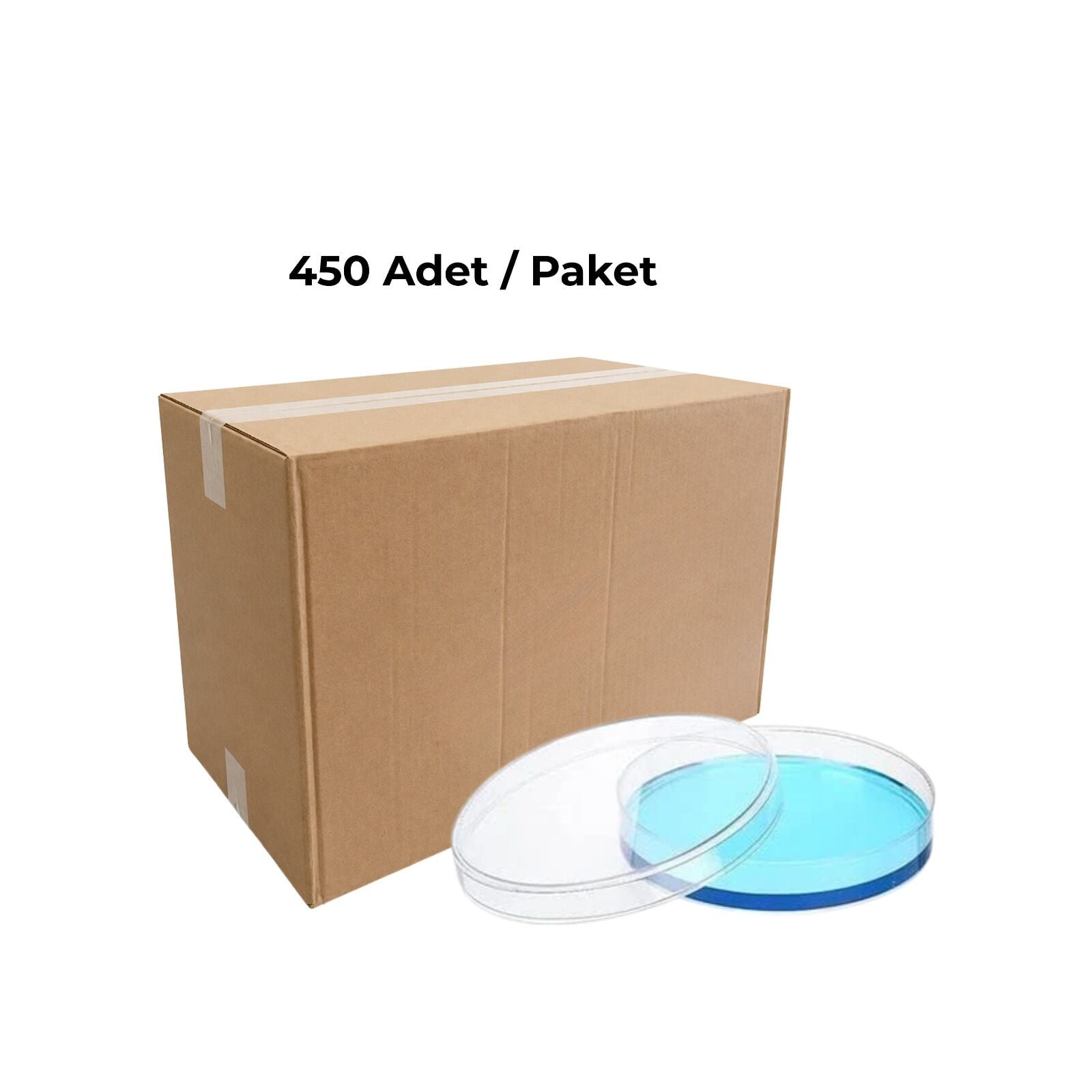 Petri Kabı 90x15 mm Steril - Aseptik 450 Adet