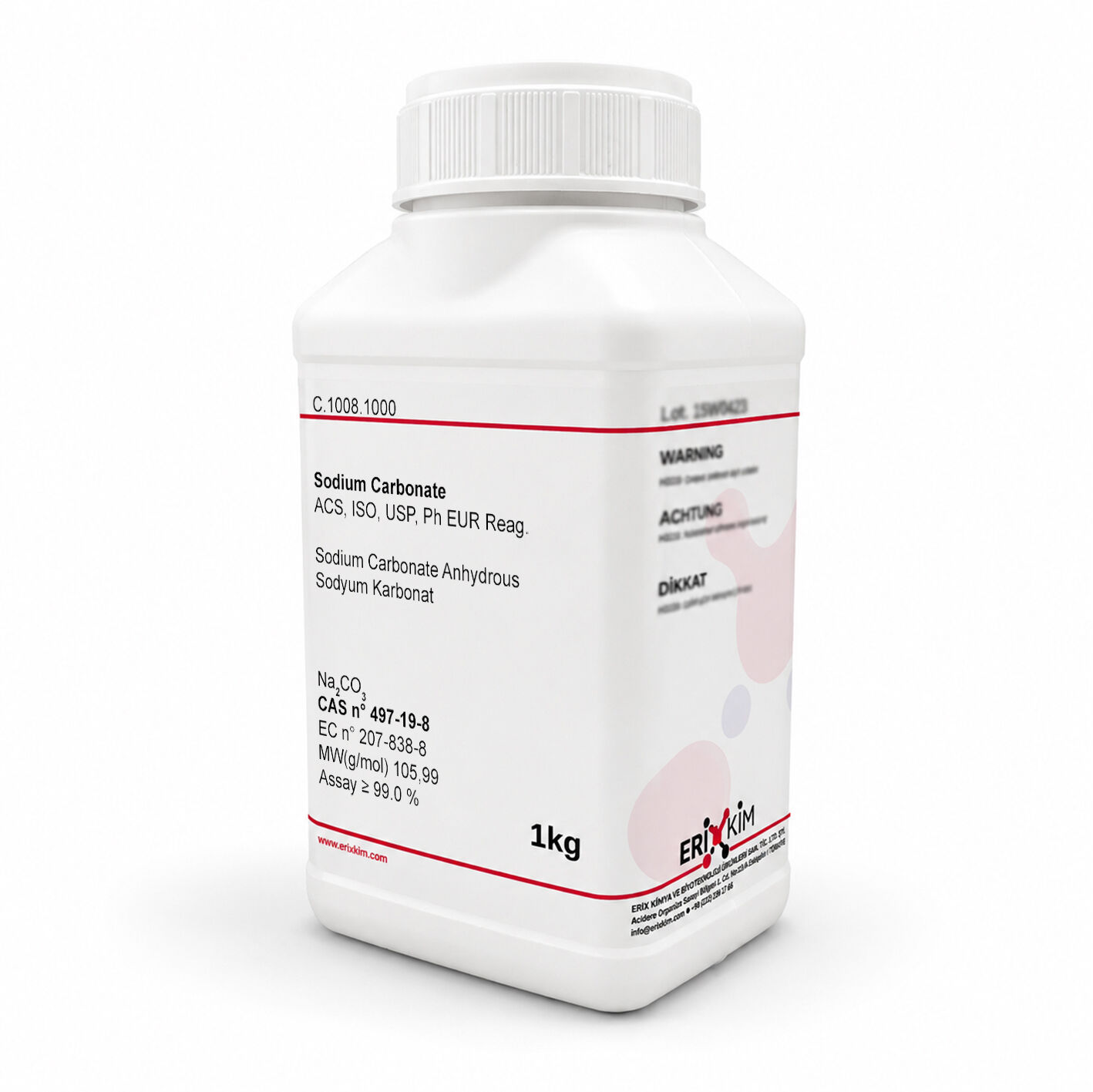 Sodyum Karbonat 1 Kg - Sodium Carbonate Anhydrous