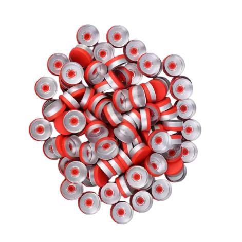 Alüminyum Kapak 20 mm - Kırmızı Flakon Vial Kapağı 100 Adet