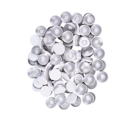 Alüminyum Kapak 20 mm - Beyaz Flakon Vial Kapağı 100 Adet