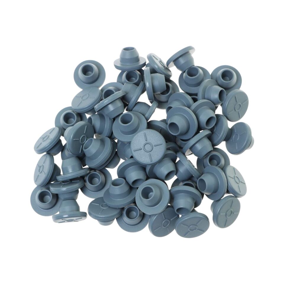Kauçuk Tıpa 20 mm - Flakon Butil Tıpa - 100 adet