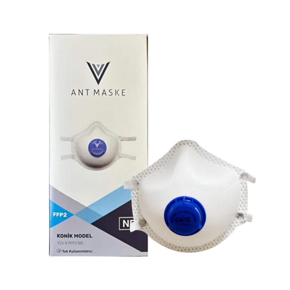 Toz Maskesi FFP2 - Ventilli Filtreli Solunum Maskesi 20 Adet