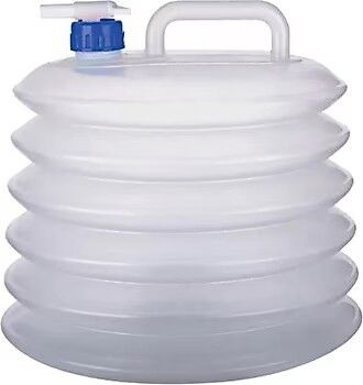 Katlanır Akordiyon Bidon 10 Lt - Plastik Musluklu Taşınabilir Portatif Bidon