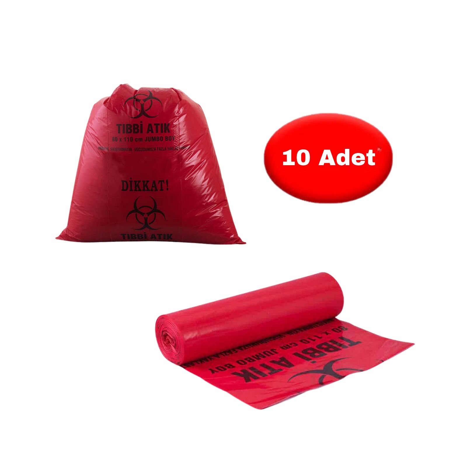 Tıbbi Atık Torbası - 80x110 cm 1 Rulo