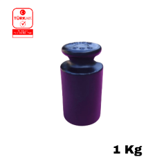 Kalibrasyon Kütlesi 1 Kg M1 Demir Döküm Etalon Sertifikalı Terazi Ağırlığı