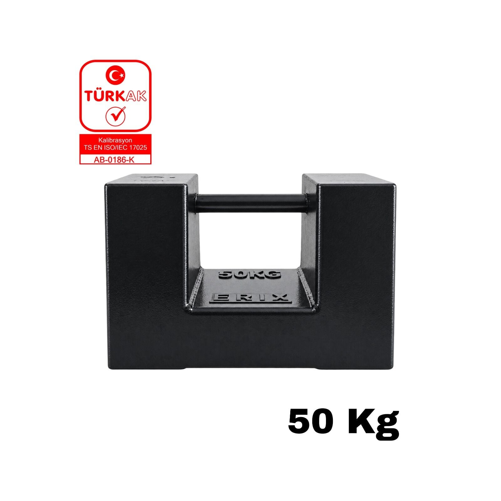 Kalibrasyon Kütlesi 50 Kg M1 Demir Döküm Etalon Sertifikalı Terazi Ağırlığı