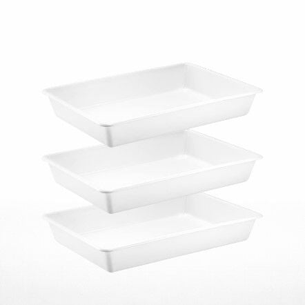 Numune Kabı 12 Litre – Laboratuvar Taşıma Tepsisi 3 Adet
