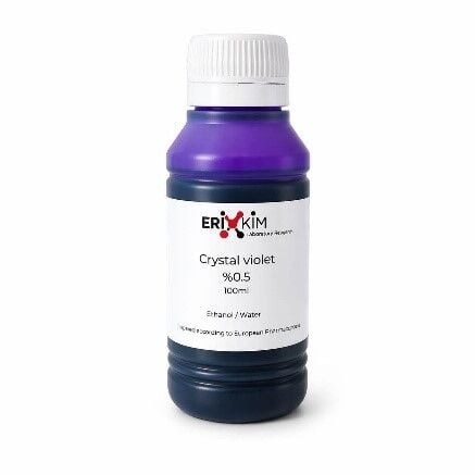 Kristal Viyole %0.5 Çözelti 100 ml – Crystal Violet Laboratuvar Boyası