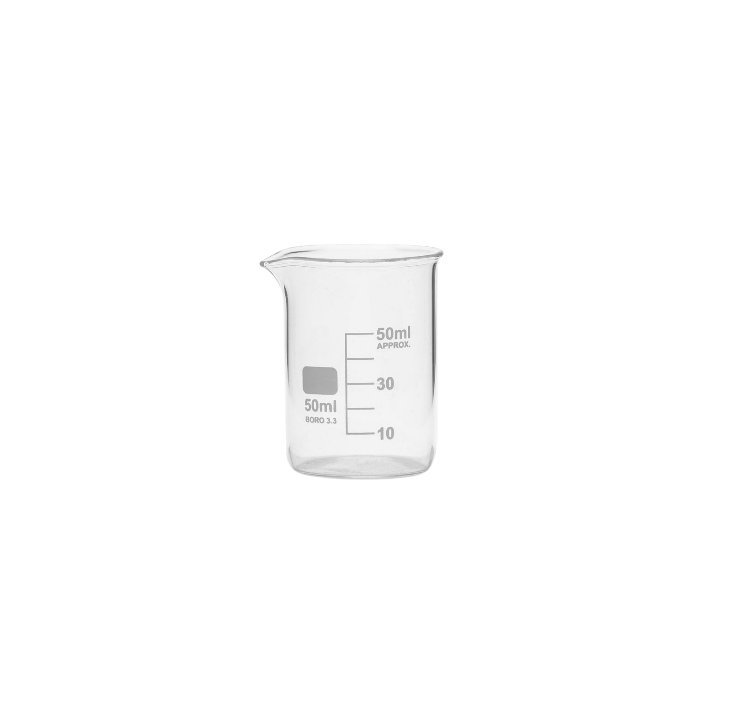 Cam Beher Kısa Form 50 ml – Isıya Dayanıklı Beheri