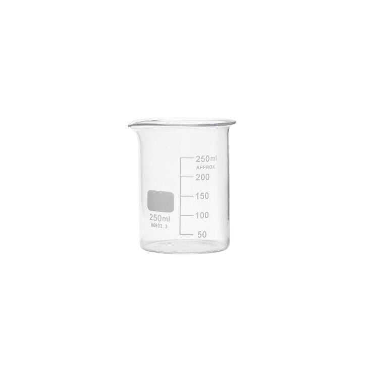 Cam Beher Kısa Form 250 ml – Isıya Dayanıklı Beheri