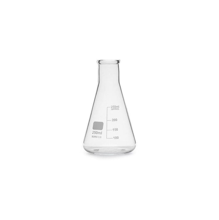 Cam Erlen Dar Boyun 250 ml – Isıya Dayanıklı Şişe