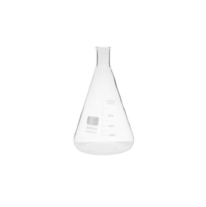 Cam Erlen Dar Boyun 5000 ml – Isıya Dayanıklı Şişe