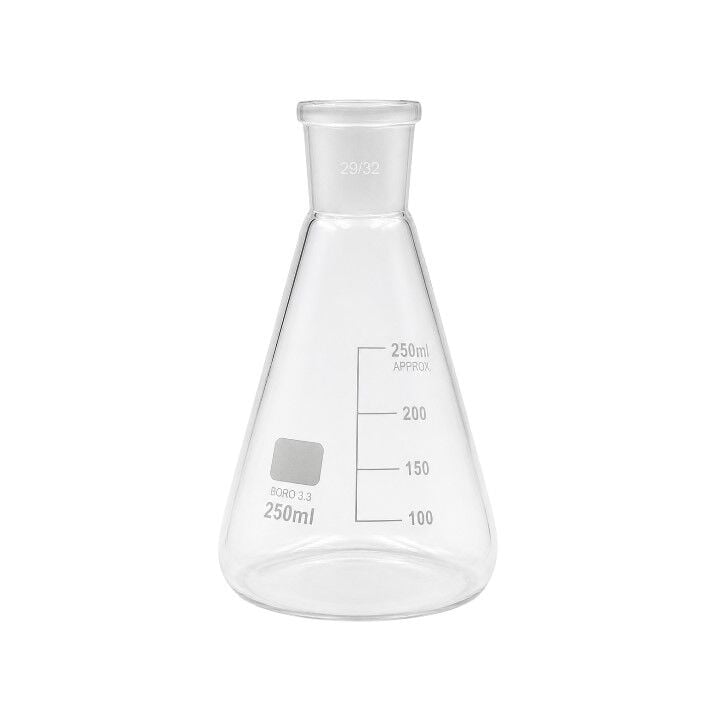 Cam Erlen 29/32 Şilifli 250 ml – Isıya Dayanıklı Şişe