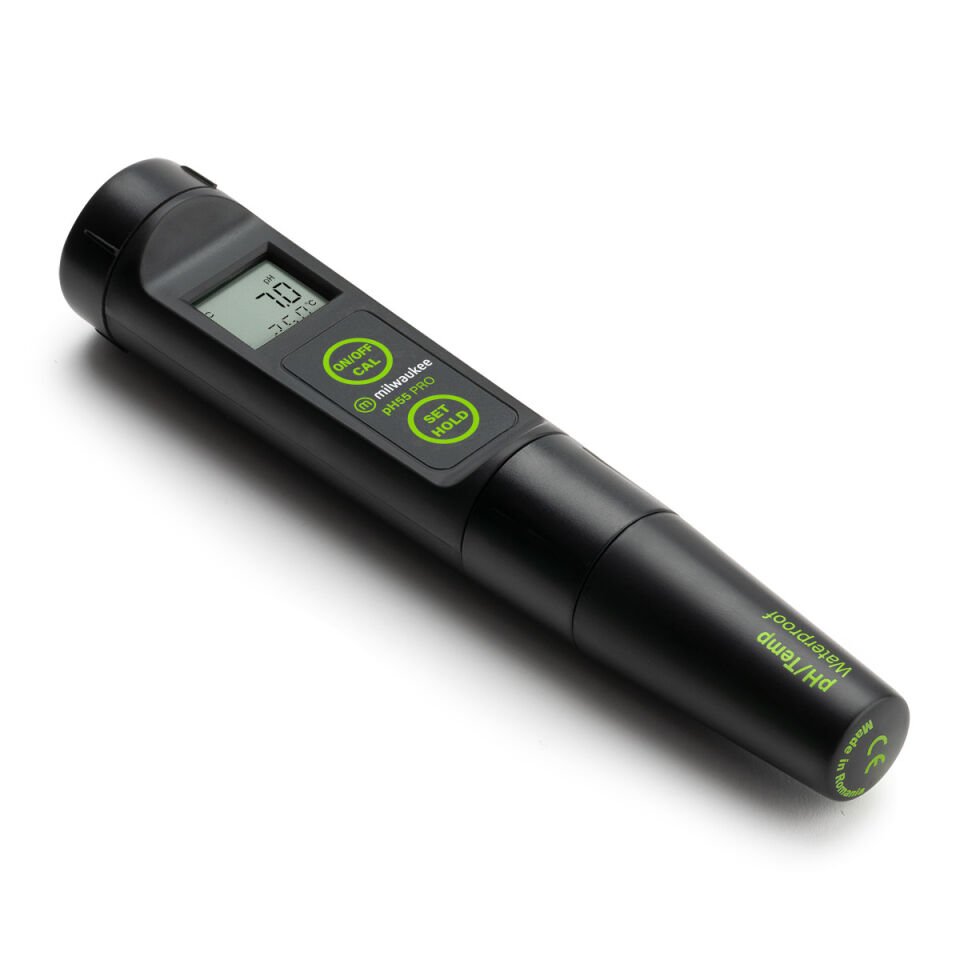 Milwaukee PH55 Değiştirilebilir Problu Su Geçirmez Cep Tipi pH Metre 2.0 - 16.0 pH