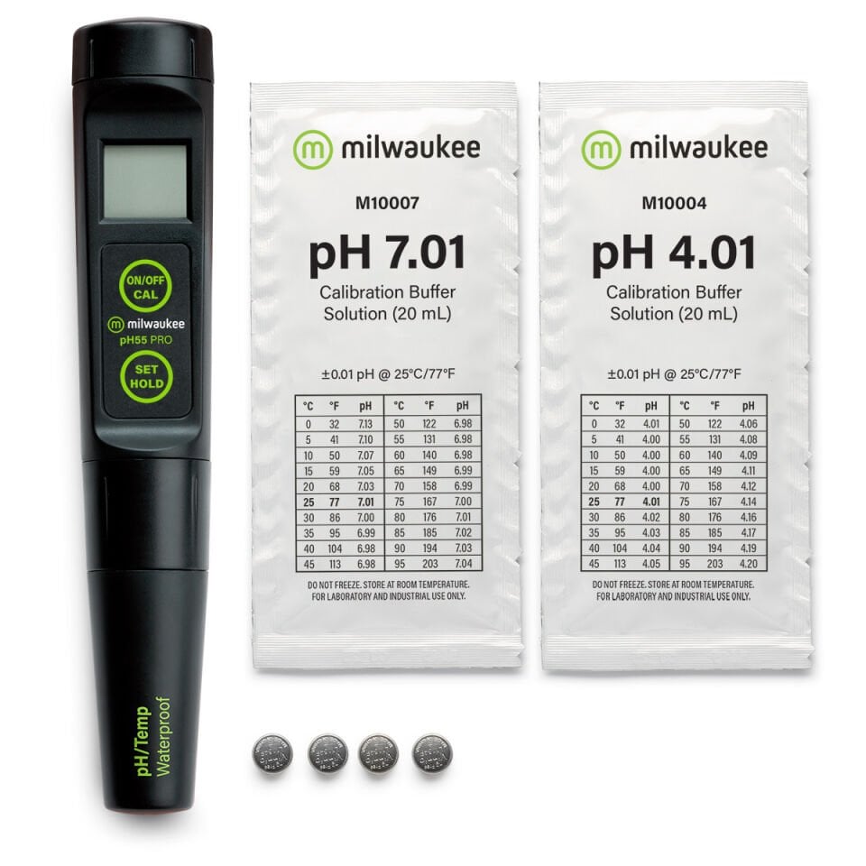 Milwaukee PH55 Değiştirilebilir Problu Su Geçirmez Cep Tipi pH Metre 2.0 - 16.0 pH