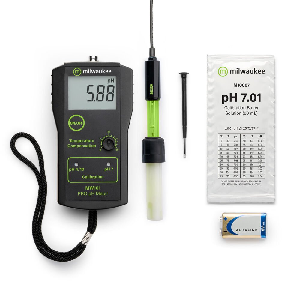 Milwaukee MW101 PRO Portatif pH Metre   0.00 - 14.00 pH