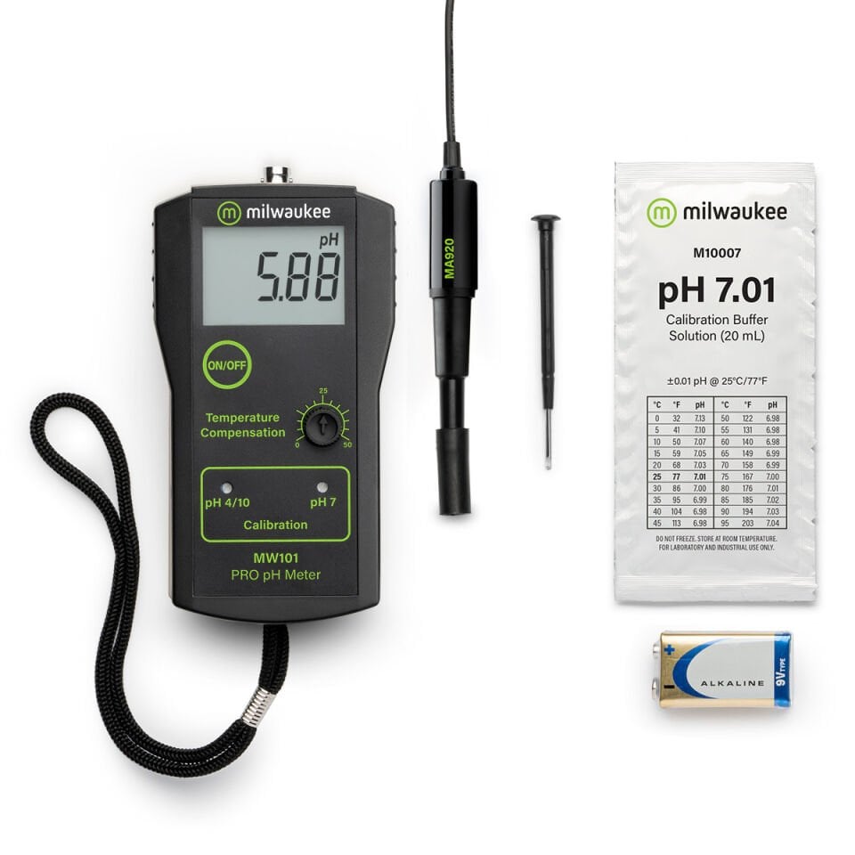 Milwaukee MW101S PRO Portatif pH Metre Toprak İçin  0.00 - 14.00 pH