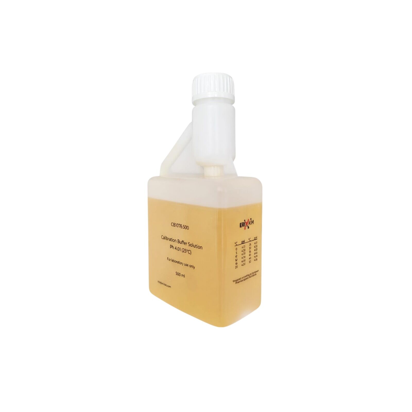 PH metre Kalibrasyon Çözeltisi pH 4.01 500 ml – Standart Buffer Solution