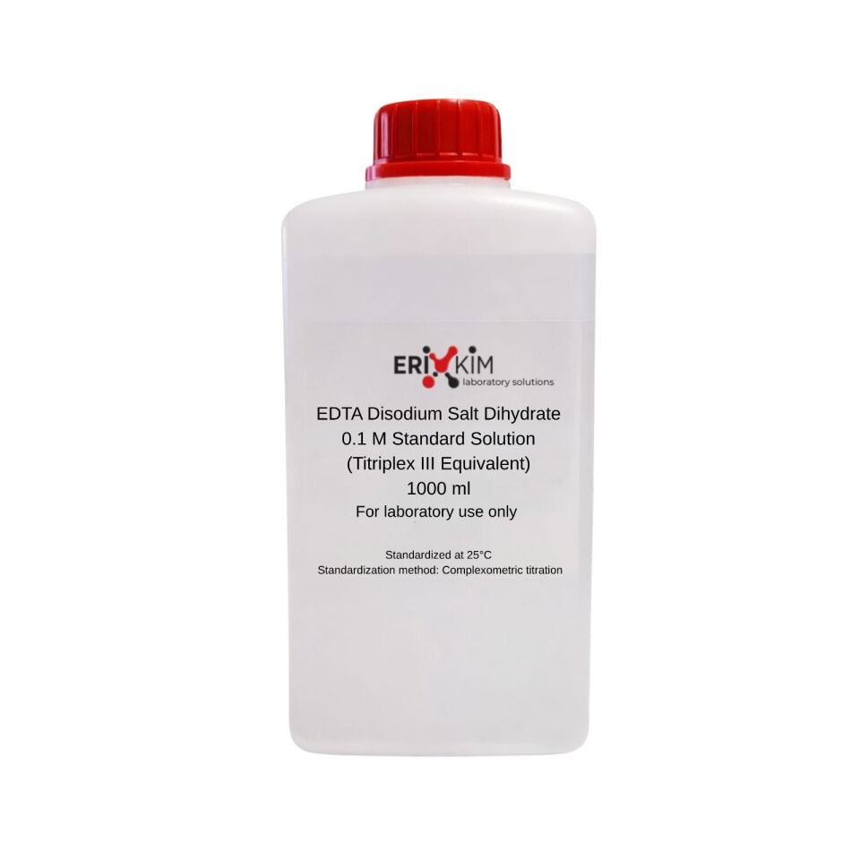 EDTA Çözeltisi 0.1M (Titriplex III) - EDTA Disodium Salt 1 Lt