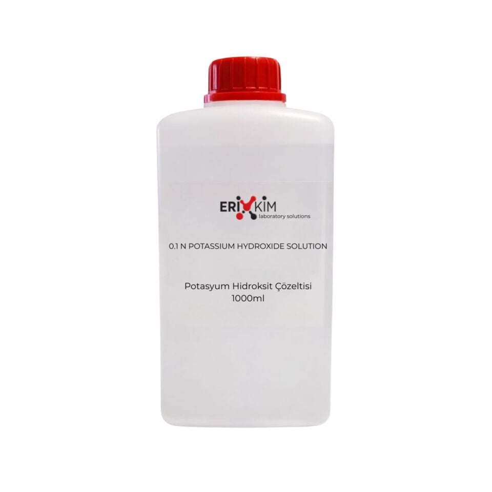 Potasyum Hidroksit Çözeltisi 0.1N (KOH) 1 Lt – Potassium Hydroxide Solution 0.1N