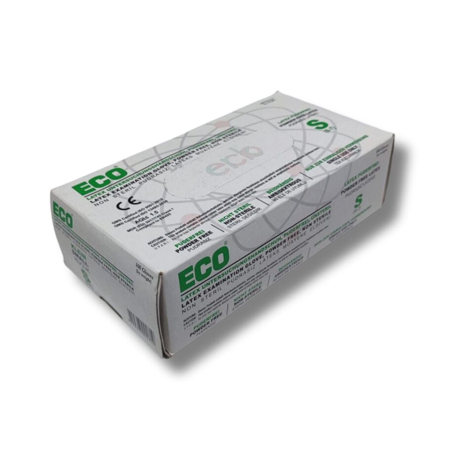 Lateks Pudrasız Muayene Eldiveni S Beden