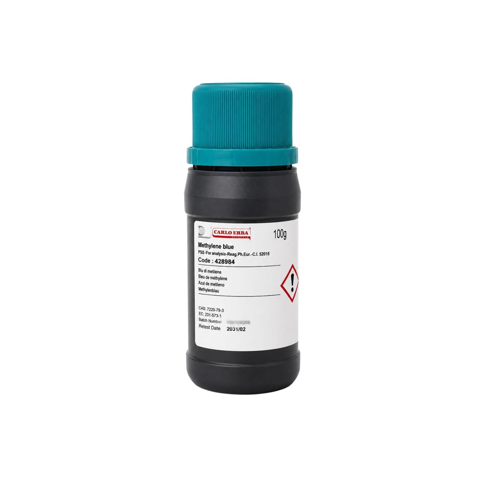 Methylene Blue 100 Gr - Metilen Mavisi (Carlo Erba)