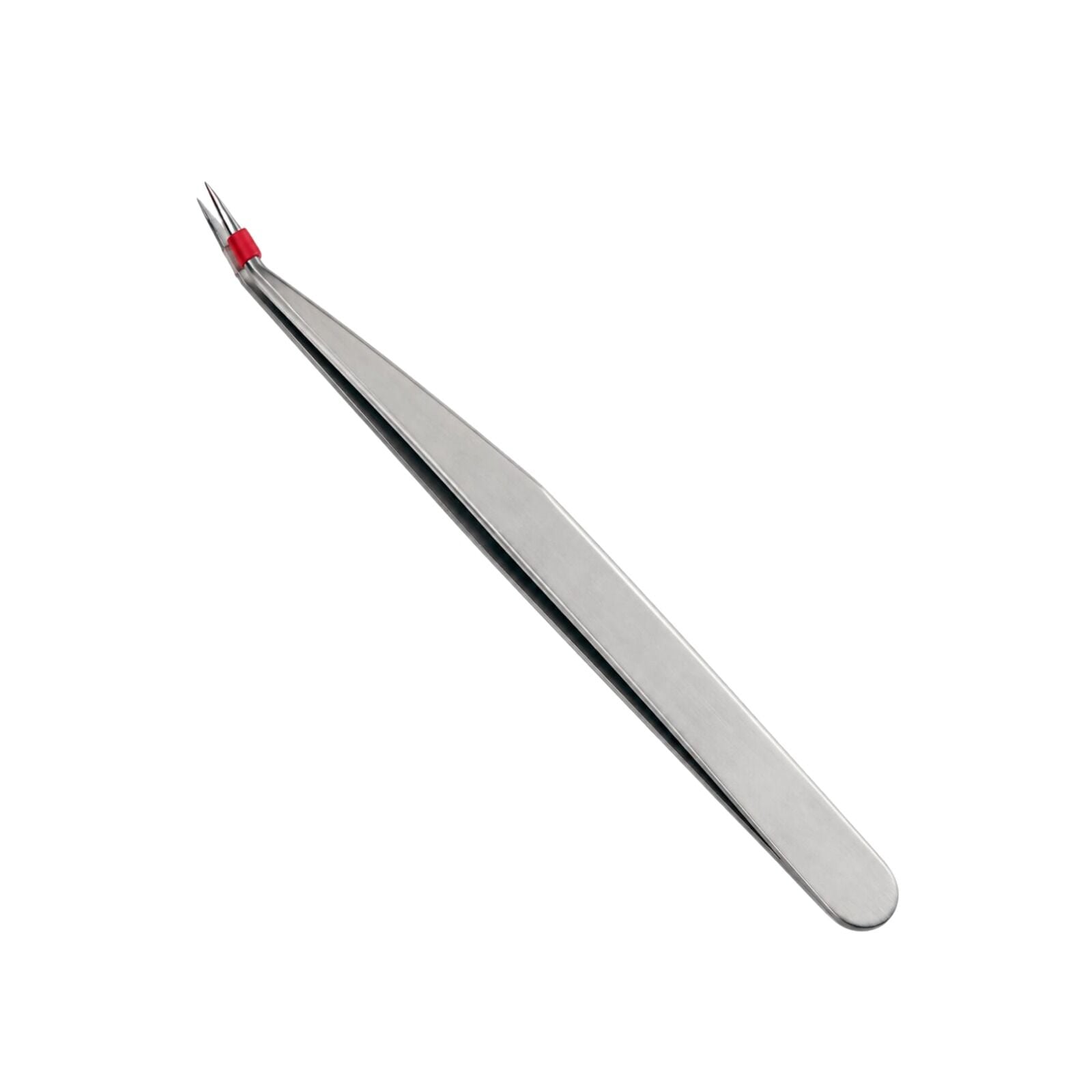 Eğri Uçlu Sivri Penset 13 cm - Paslanmaz Çelik Penset