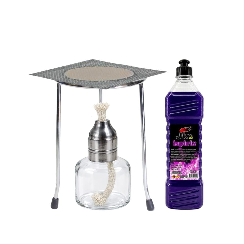 Alkol Lambası Seti – Laboratuvar Alkol Ocağı ve Isıtıcı